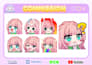 create cute chibi kawaii emotes or twitch stickers in 24 hr